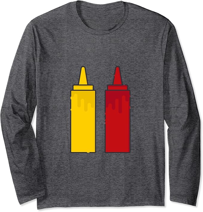 Ketchup and Mustard Long Sleeve TShirt Amazon.co.uk Clothing